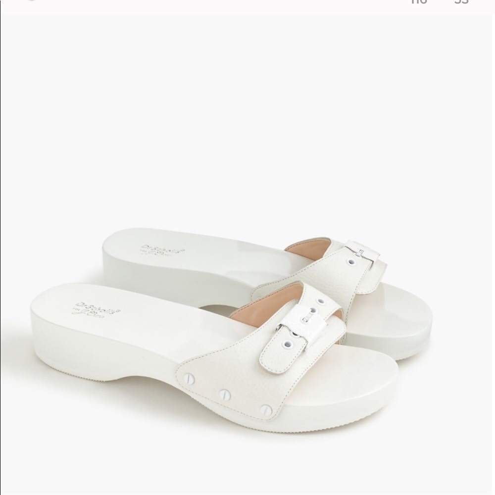 Dr. Scholls for J. Crew Original clogs White wedding Sandals Size 9